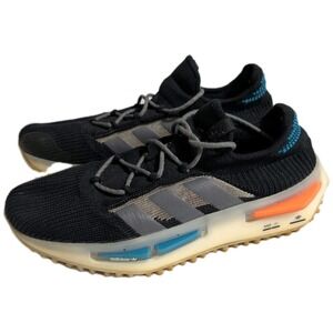 Adidas NMD S1 Black Orange Teal Knit Lifestyle Sneakers Men's Size 13